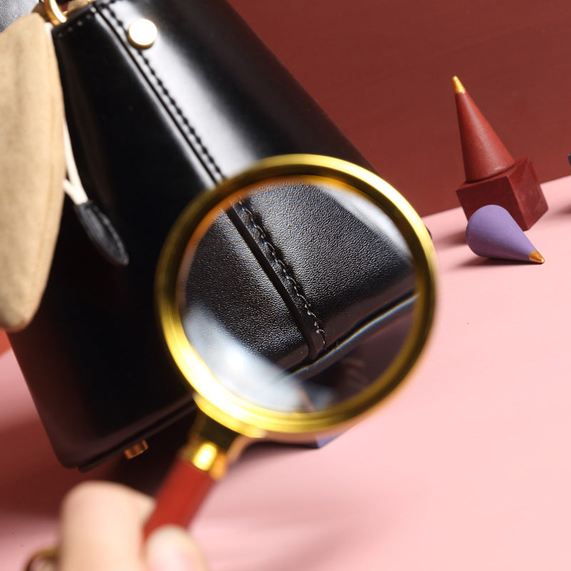 Juliette Leather bow bucket bag